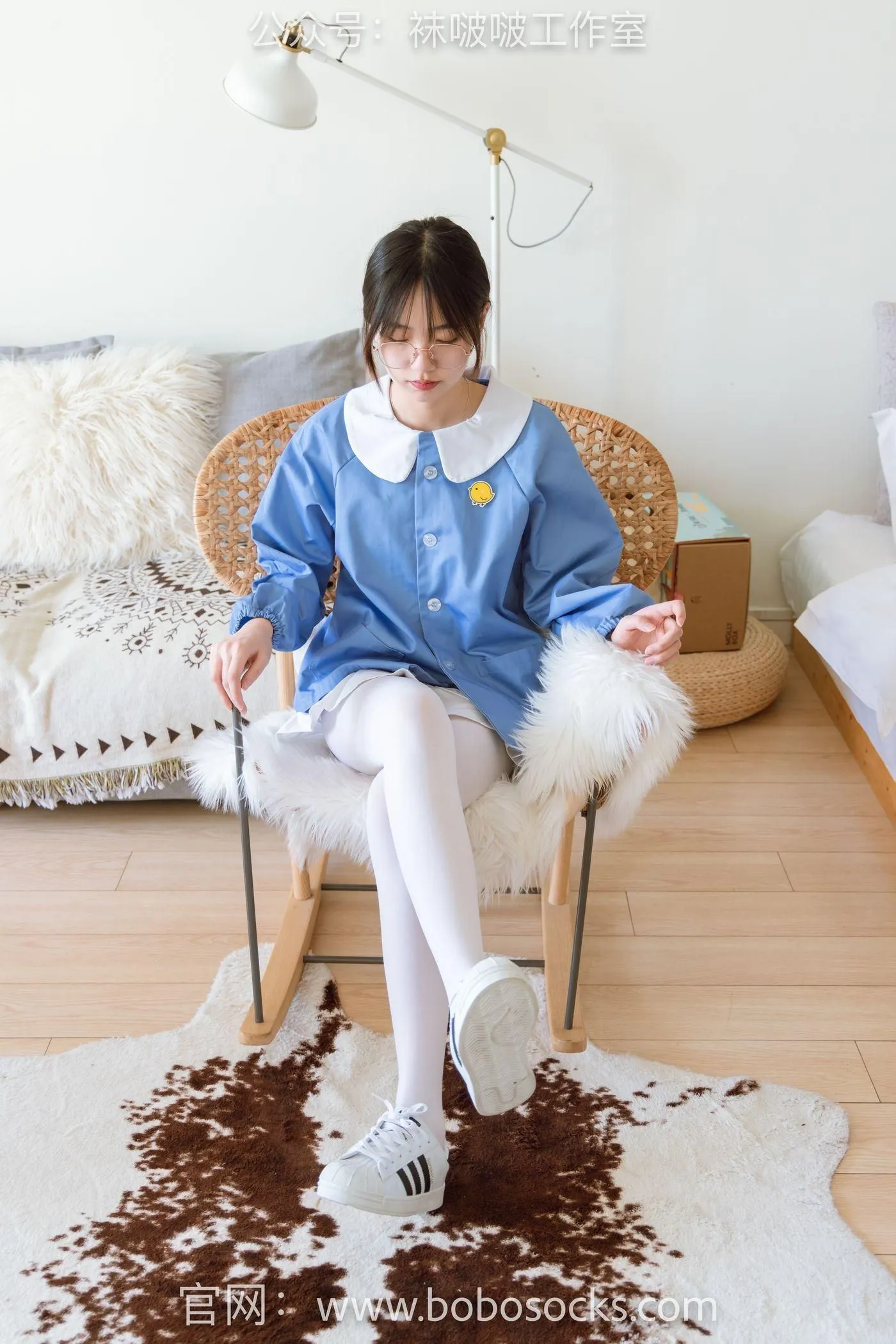 [BoBoSocks袜啵啵]NO.093 小甜豆-贝壳头、厚白丝 [132P]插图9